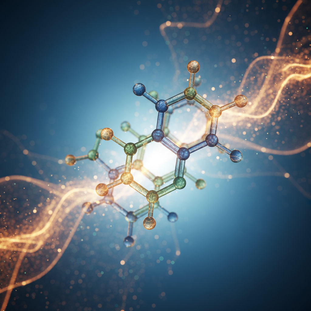 Stilisierte Darstellung molekularer Strukturen